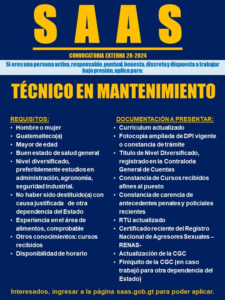 Técnico en Mantenimiento